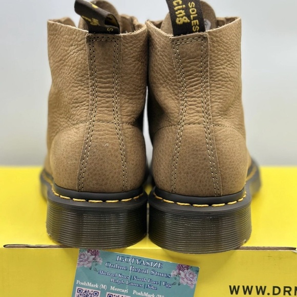 Dr. Martens 101 Brown‎ Nubuck Combat Boots 8M/9L - New Without Box main image 10